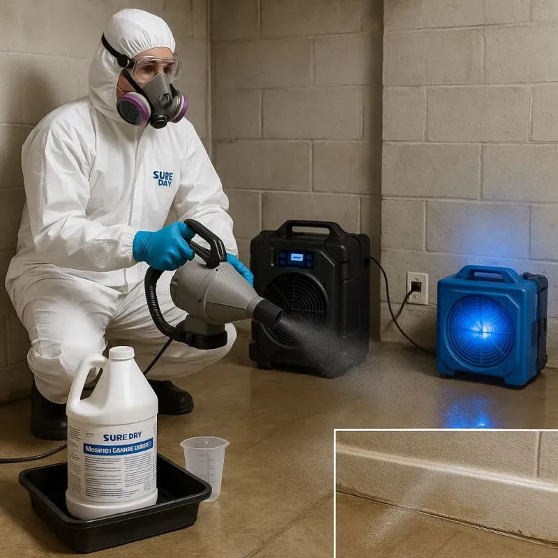 Sanitization and Odor Removal process in North Highlands, CA